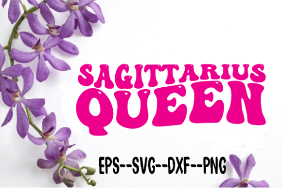 Sagittarius Queen New Wavy Retro SVG: A Designer’s Review