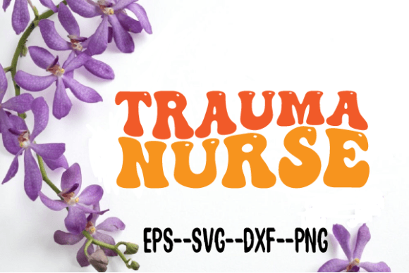 Trauma Nurse Wavy Retro SVG: A Designer’s Review